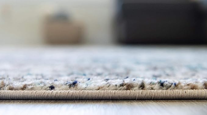 Rugs.com Arlington Collection Rug – 8 Ft Octagon Grey Medium-Pile Rug Perfect for Living Rooms, Kitchens, Entryways