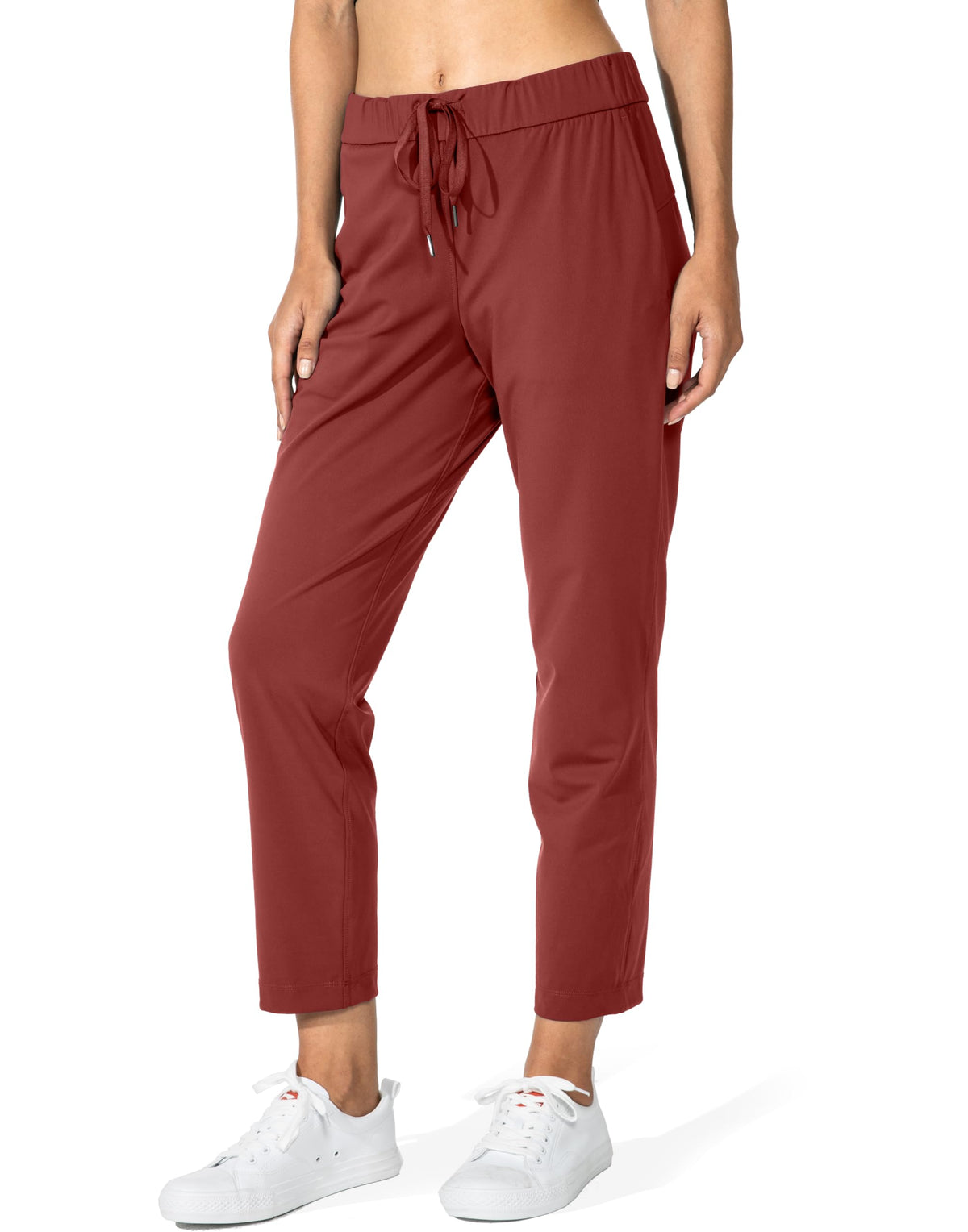 G Gradual Women's Pants 2 Deep Pockets 7/8 Stretch Sweatpants for Women Golf Athletic Lounge Work, Savannah, 3XL