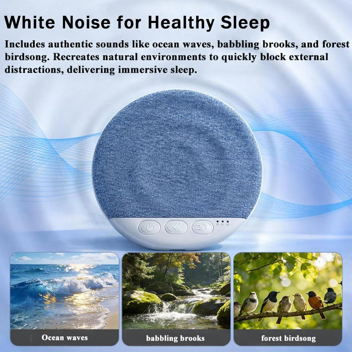 Chowye Under Pillow Speaker for Sleeping, Ultra-Thin Wireless Bluetooth Pillow Speaker with Timer, Mini Stereo Bass