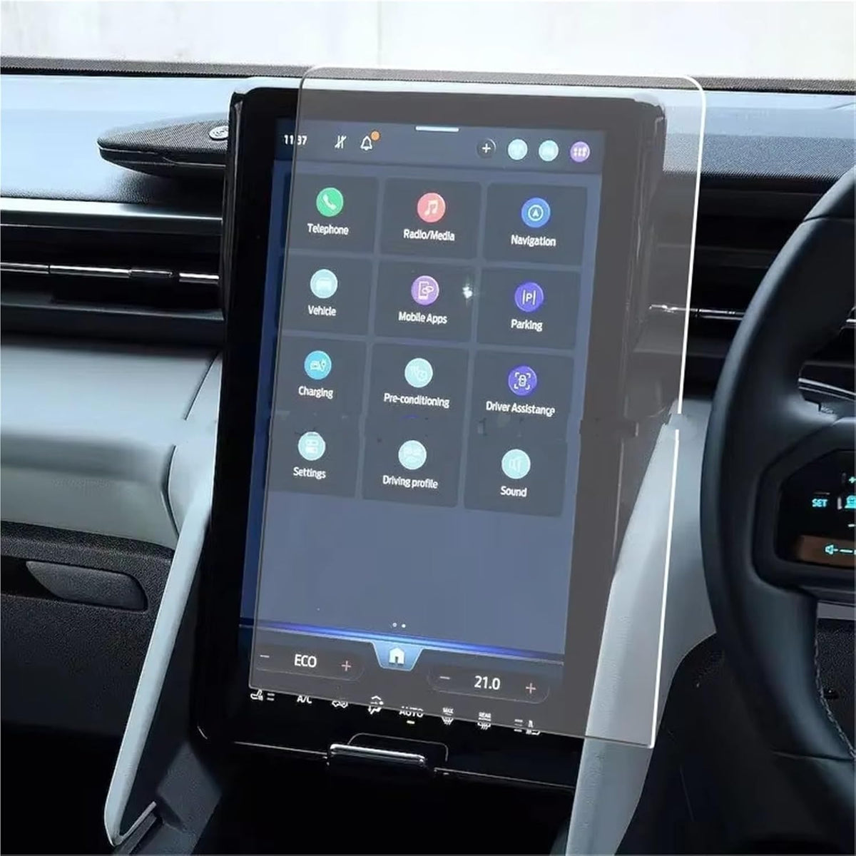 WIJMCTHC 2024 14.6 Inch Car modification Compatible With Capri TPU Screen Protector Infotainment LCD Car Radio Gps