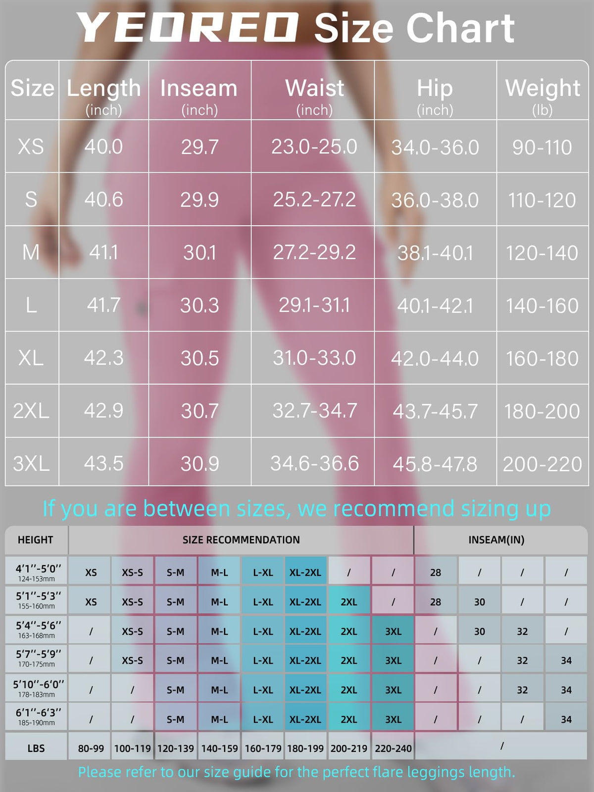 YEOREO CoreFlex Women Workout Flare Leggings with Pockets Hidden Scrunch High Waisted Cargo Gym Yoga No Front Seam Leggings Pink S
