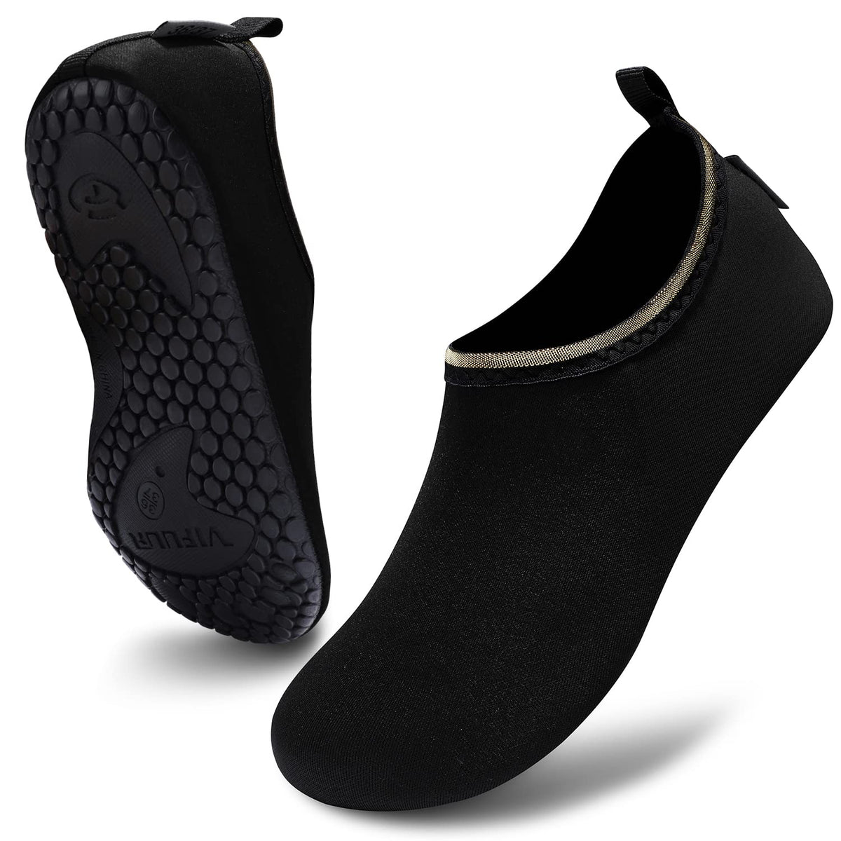 VIFUUR Water Sports Unisex Shoes SoidBlack - 12.5-13 W US/ 11-11.5 M US (44-45)