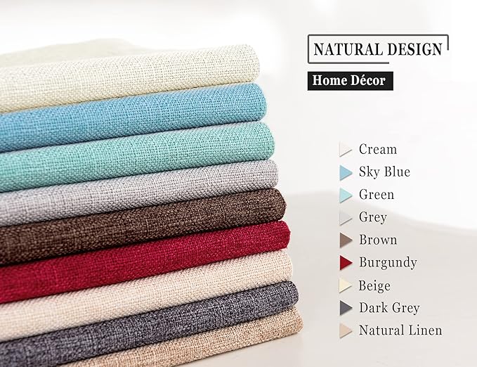 Stellhome Pack of 2 Burlap Throw Pillow Covers Farmhouse Linen Cushion Covers Pillowcase, Home Decor Decorations for Sofa Couch Bed Chair 22x22 Inch/55x55 cm, Grey