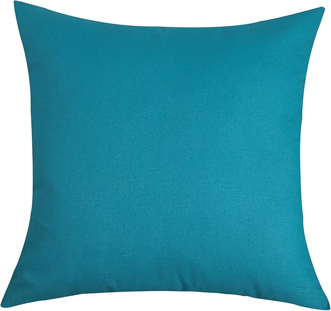 TangDepot Cotton Solid Throw Pillow Covers, 26" x 26" , Blue Ashes, 1 Count (Pack of 1)