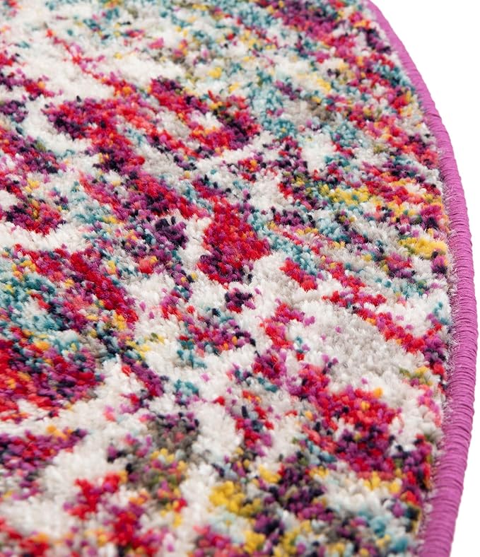 Rugs.com Arlington Collection Rug – 7x10 Oval Multi Medium-Pile Rug Perfect for Living Rooms, Large Dining Rooms, Open Floorplans