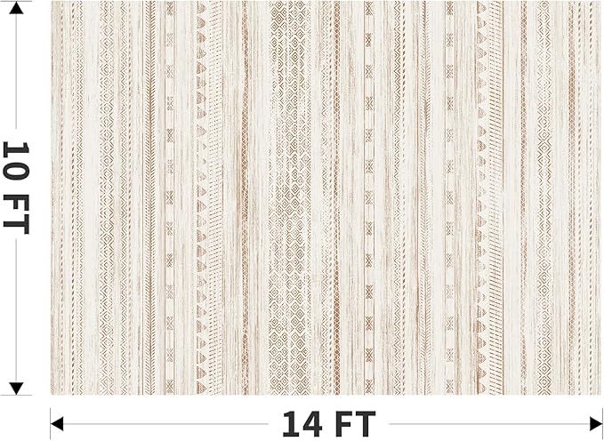 10x14 Area Rugs for Living Room Machine Washable Rug Distressed Indoor Carpet Neutral Moroccan Boho Rug Ultra Soft Area Rug for Bedroom Dining Room Playroom Office, Brown