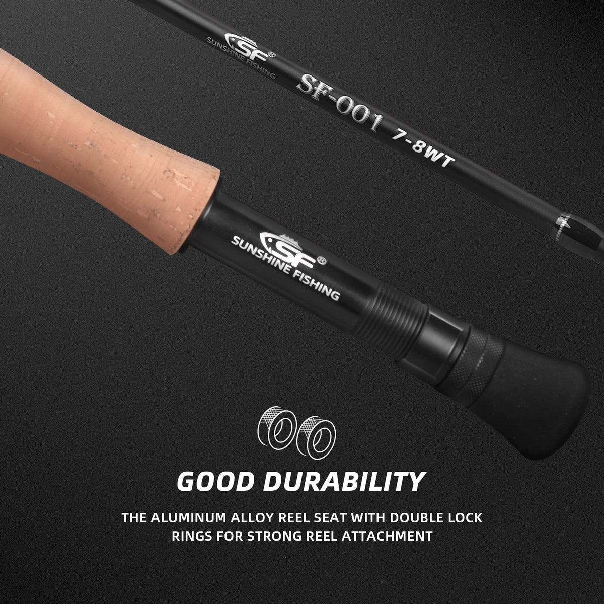 SF Fly Fishing Medium-Fast Action Rod Combo Kit 4 Piece 5 or 6 Weight 9FT, Aluminum Pre-Spooled Reel, Fly Rod Tube/Travel case, Fly Box with Flies Starter Outfit for New and Younger Anglers
