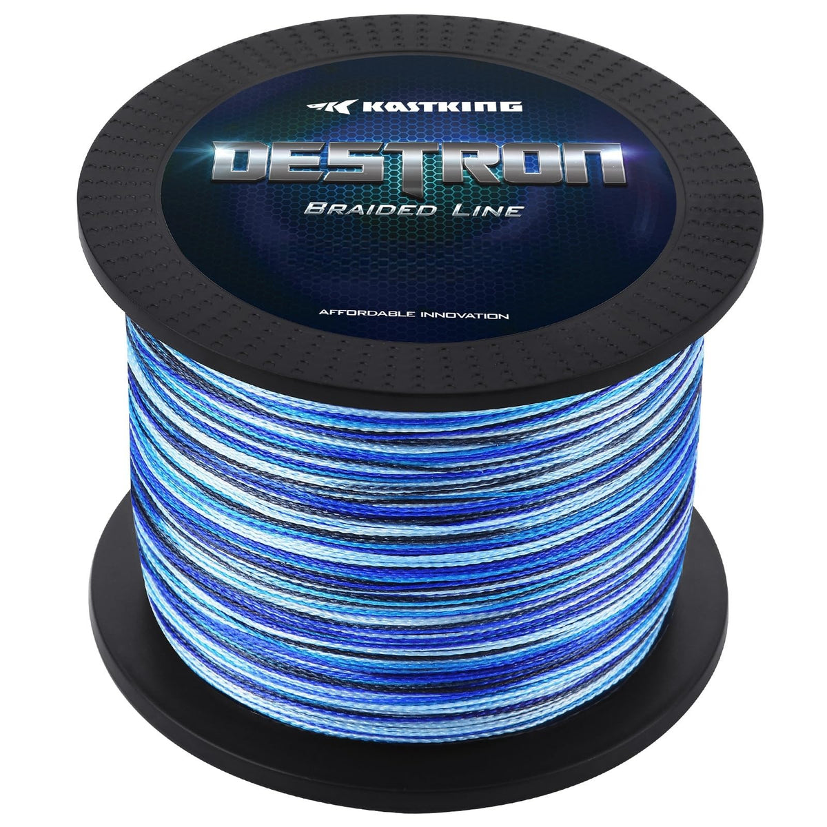 KastKing Destron Braided Fishing Line, Blue Camo , 300 yds-15lb-0.2mm