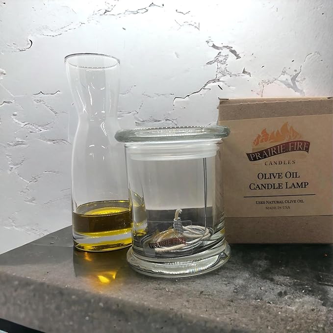 Olive Oil Candle Lamp - Emergency Backup - Power Outage