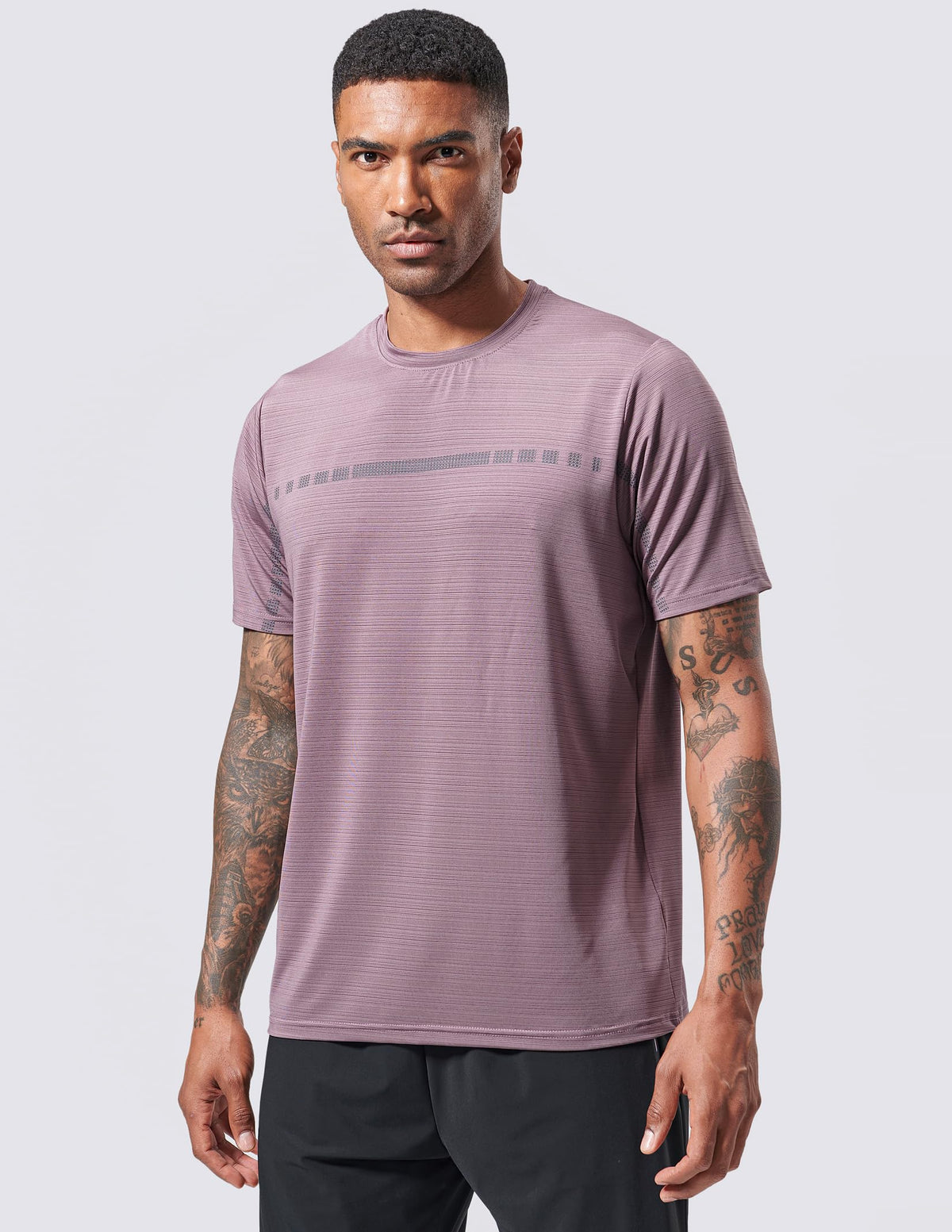 5 Pack Men’s Active Quick Dry Crew Neck T Shirts | Athletic Running Gym Workout Short Sleeve Tee Tops Bulk (Set 12, Small)