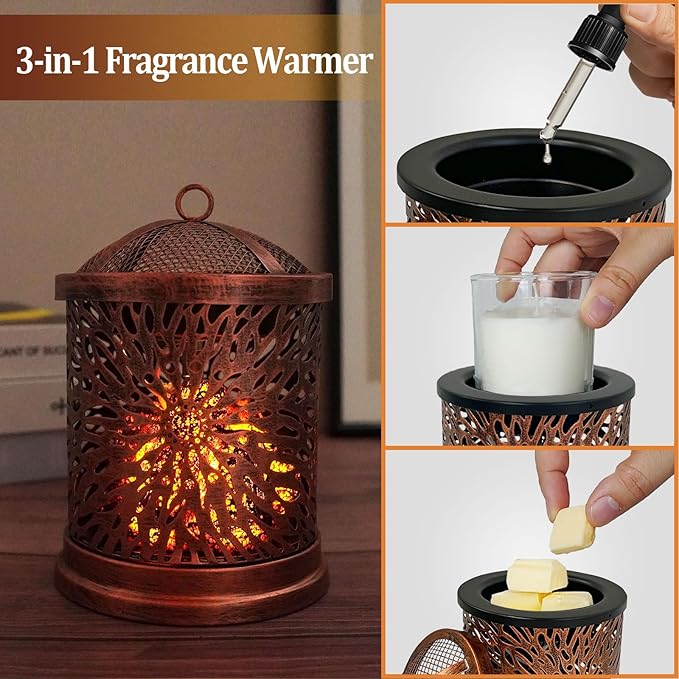 LIFFY Wax Melt Candle Warmer - Electric Melter with Lamp & Timer, Fragrance Warmer, Oil Burner, Aromatherapy Essential for Home & Office, Melt Warmer for Scented Wax Gift & Decor