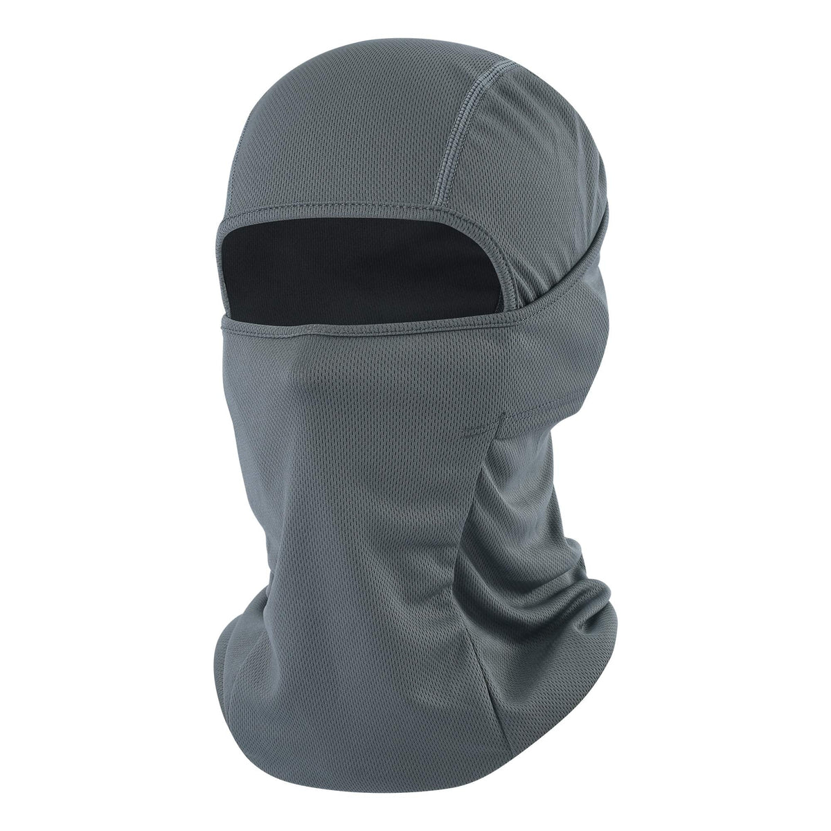 Balaclava Face Mask Adjustable Windproof UV Protection Hood (US, Alpha, One Size, Grey)