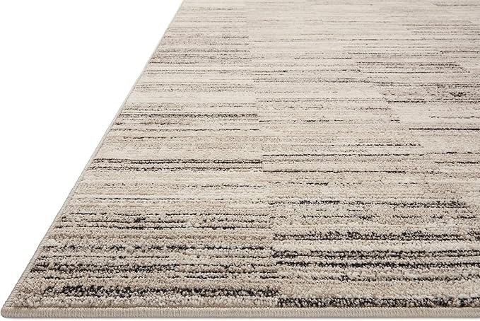 Loloi Darby Collection DAR-01 Charcoal/Sand 5'-3" x 7'-6" Area Rug