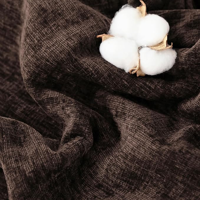 CaliTime Decorative Couch Throw Pillow Covers 20 X 20 Inches Pack of 2 Cozy Chenille Piping Edge Cushion Cases for Sofa Bed Living Room Home Coffee