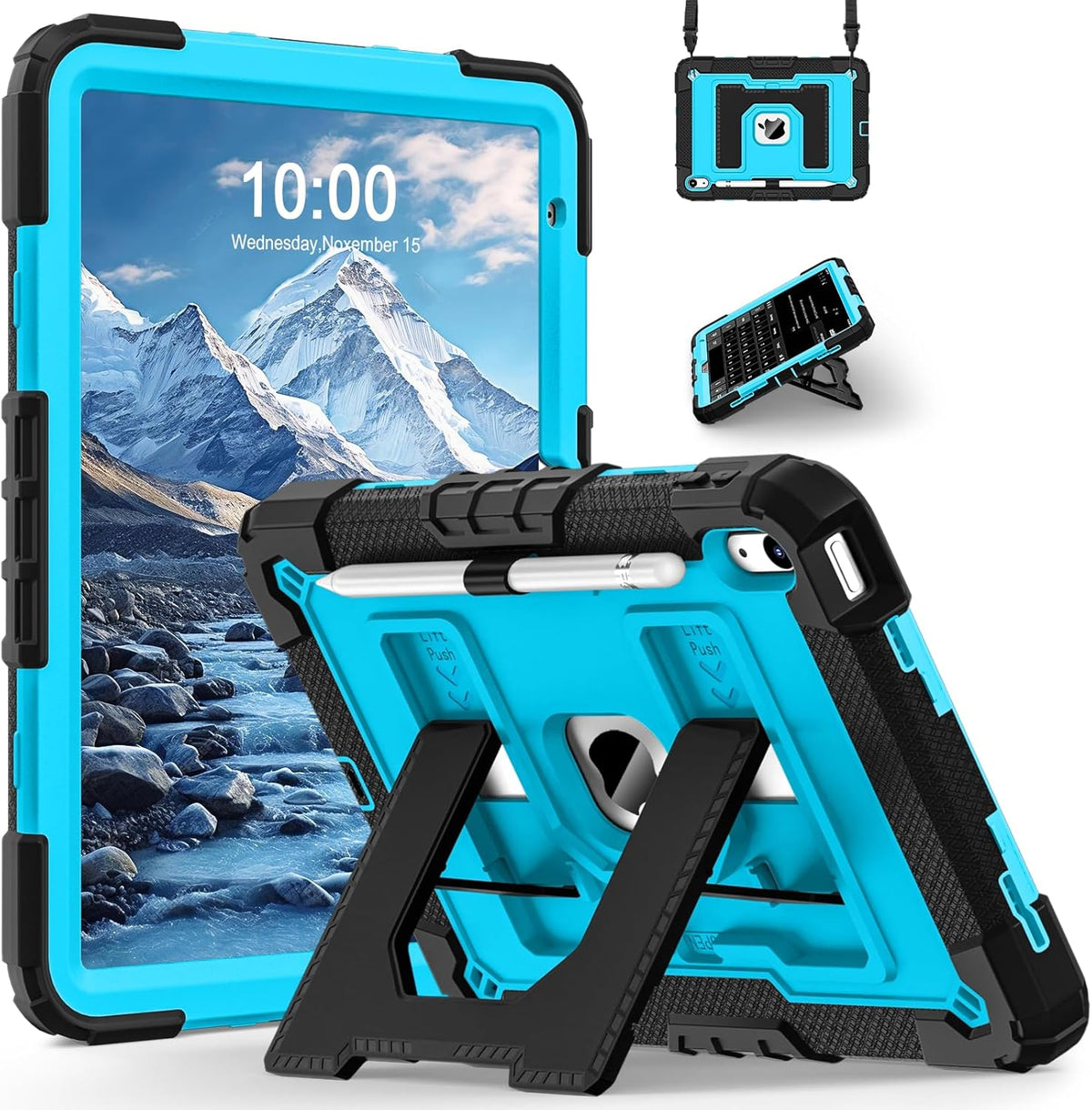 WESOROL CASE (A16) 11th/10th 11/10.9 Inch 2025/2022 10th 11th/10th for iPad Generation iPad Case Generation with Pencil