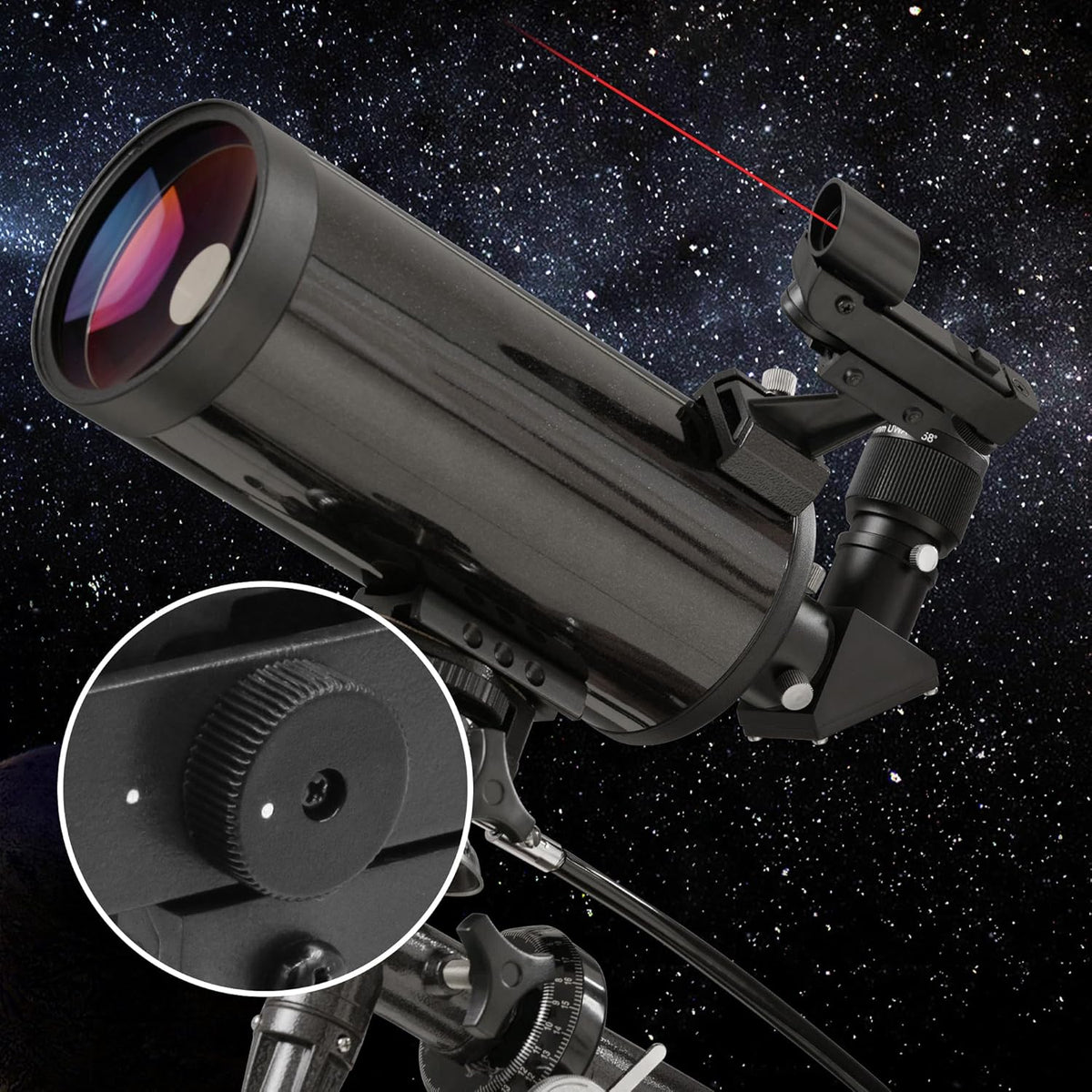 Tydeux Red Dot Finderscope - Star Pointer Viewfinder Astronomical Telescope Accessories with Slide-in Bracket
