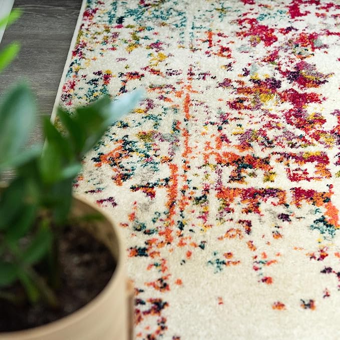Rugs.com Arlington Collection Rug – 10' x 14' Multi Medium-Pile Rug Perfect for Living Rooms, Large Dining Rooms, Open Floorplans