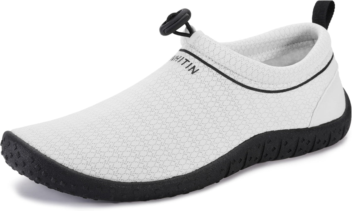 WHITIN Women's Water Shoes Aqua Barefoot Swim Beach Minimalist Socks Size 10 Surf Anti Slip Outdoor Activities Boating Gym Lightweight Sneakers Grey 41