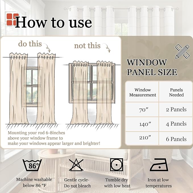 Lajode Olive Green 100% Linen Blackout Curtains for Living Room 63 Inch Long 2 Panels, Thermal Insulated Noise Reducing Window Total Black Out Curtains for Bedroom, Each 52x63 Inch 2 Panels