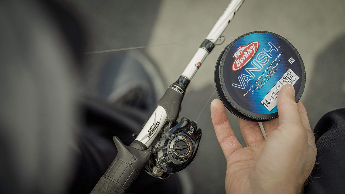 Berkley Vanish®, Clear, 6lb | 2.7kg, 110yd | 100m Fluorocarbon Fishing Line, Suitable for Saltwater and Freshwater Environments