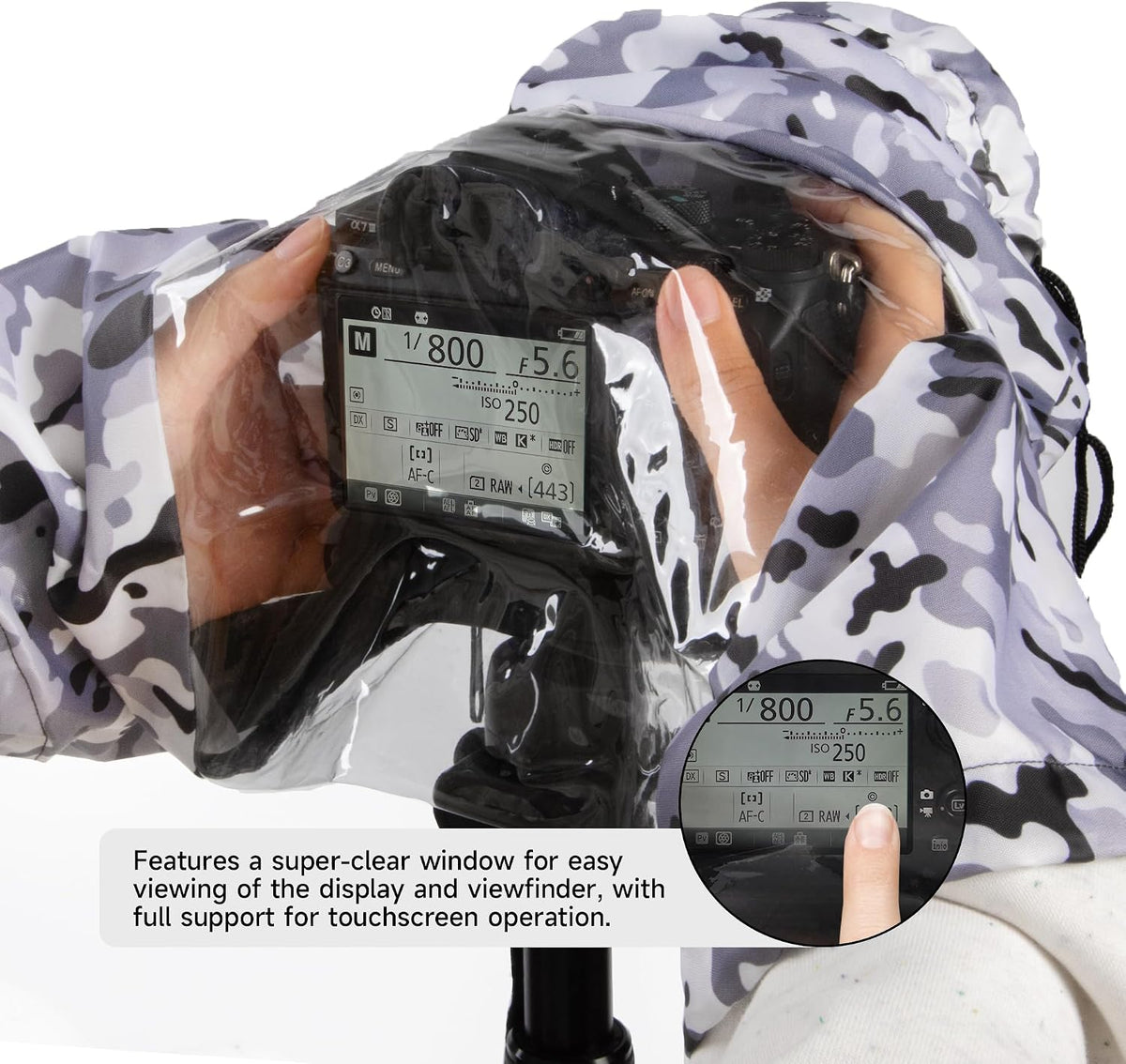 Walking Way Camera Rain Cover Professional Waterproof Lens Jacket for Canon Nikon Sony Fujifilm DSLR Mirrorless