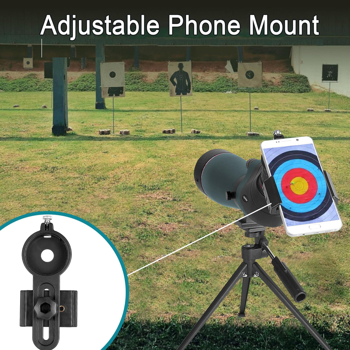 Joydate 20-60x80 Spotting Scopes for Bird Watching, BAK4 Waterproof Spotting Scope for Wildlife Viewing Hiking Camping, HD Spotter Scope with Tripod Smartphone Holder and Carrying Bag