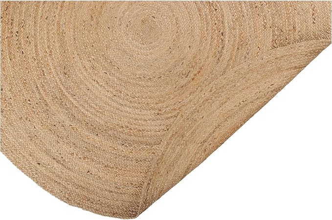 REDEARTH · Round Area Rug - 6 Feet Braided Natural Jute Rug- Artisan Made Reversible Boho Jute Rugs for Bedroom - Kitchen - Living Room - Farmhouse - Home Decor - Handmade Rustic Vintage Décor