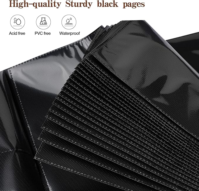 potricher Small Photo Album 4x6 300 Photos Leather Cover Picture Book with 300 Horizontal Pockets for Family Wedding Anniversary and Baby (Brown)