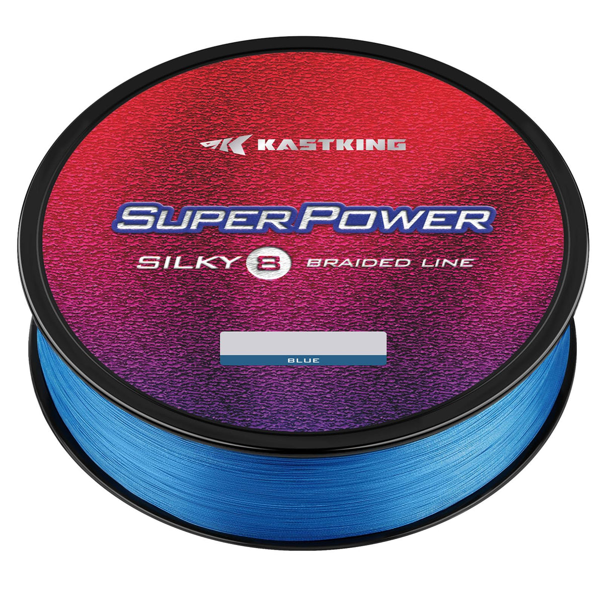 KastKing Superpower Silky8 Braided Fishing Line, Blue, 8 Strands, 50 LB, 500 Yds