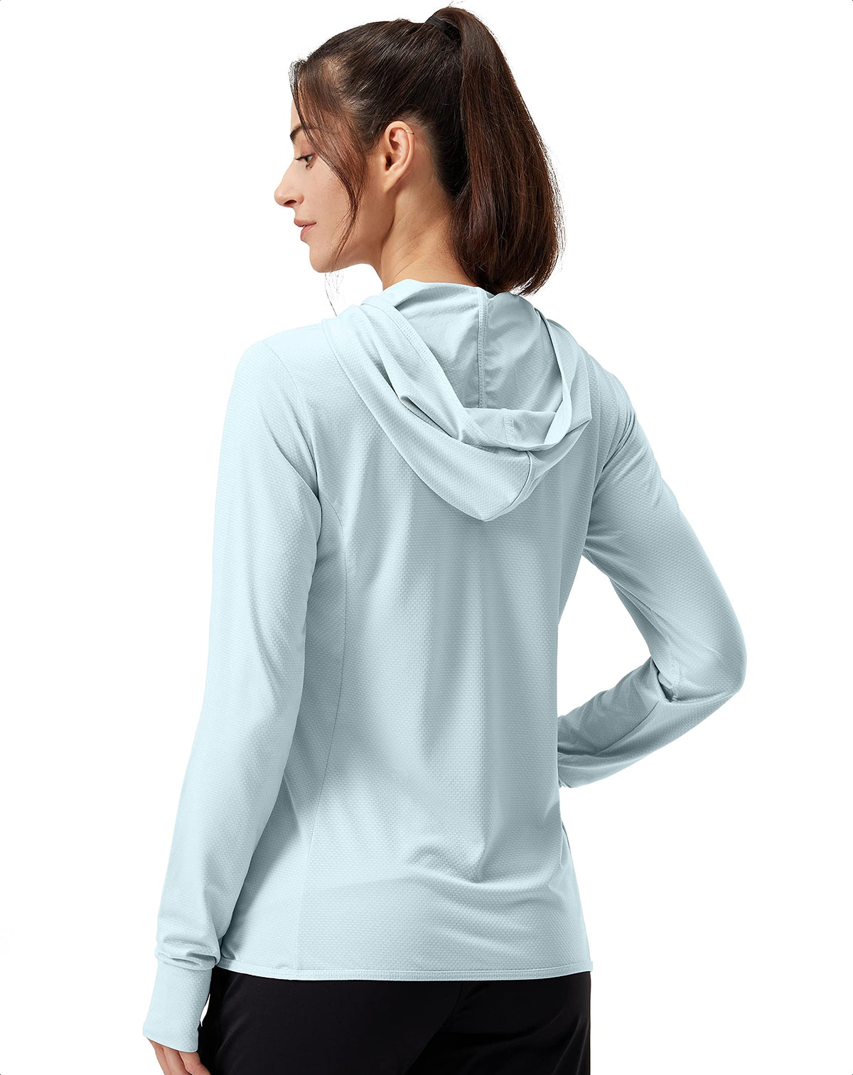 Soothfeel Women's UPF 50+ Sun Protection Hoodie Jacket Lightweight Long Sleeve Sun Shirt for Women with Pocket Hiking Outdoor