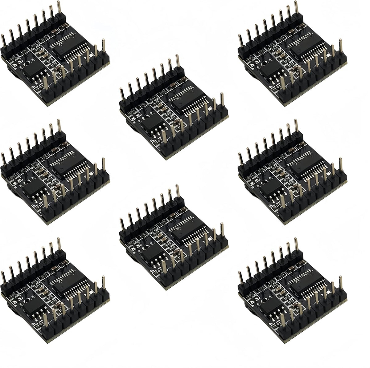 Yuuhseel 5PCS 16P MP3 Support TF Card Mini Player Module Audio Voice Music Module Compatible with DFPlayer Code