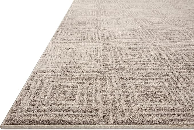 Loloi Darby Collection DAR-05 Beige/Grey 2'-7" x 12'-0" Runner Rug