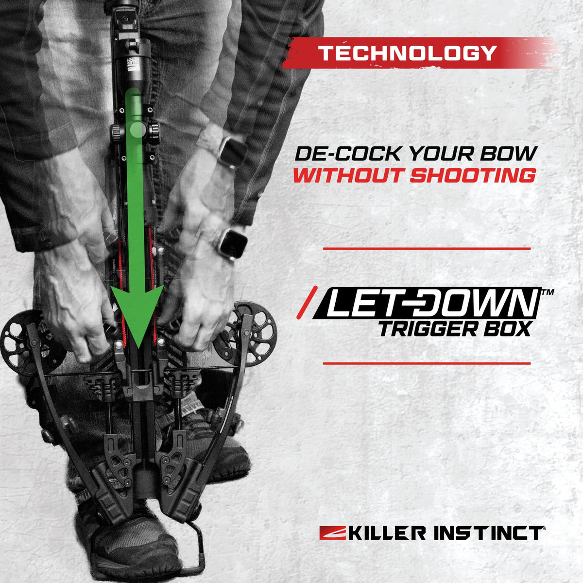 Killer Instinct LOGIX 435 Crossbow Kit 435 FPS 210 LB Draw Weight - LET-Down DE-Cocking Triggerbox with X CAM System and Illuminated 4x32 Scope