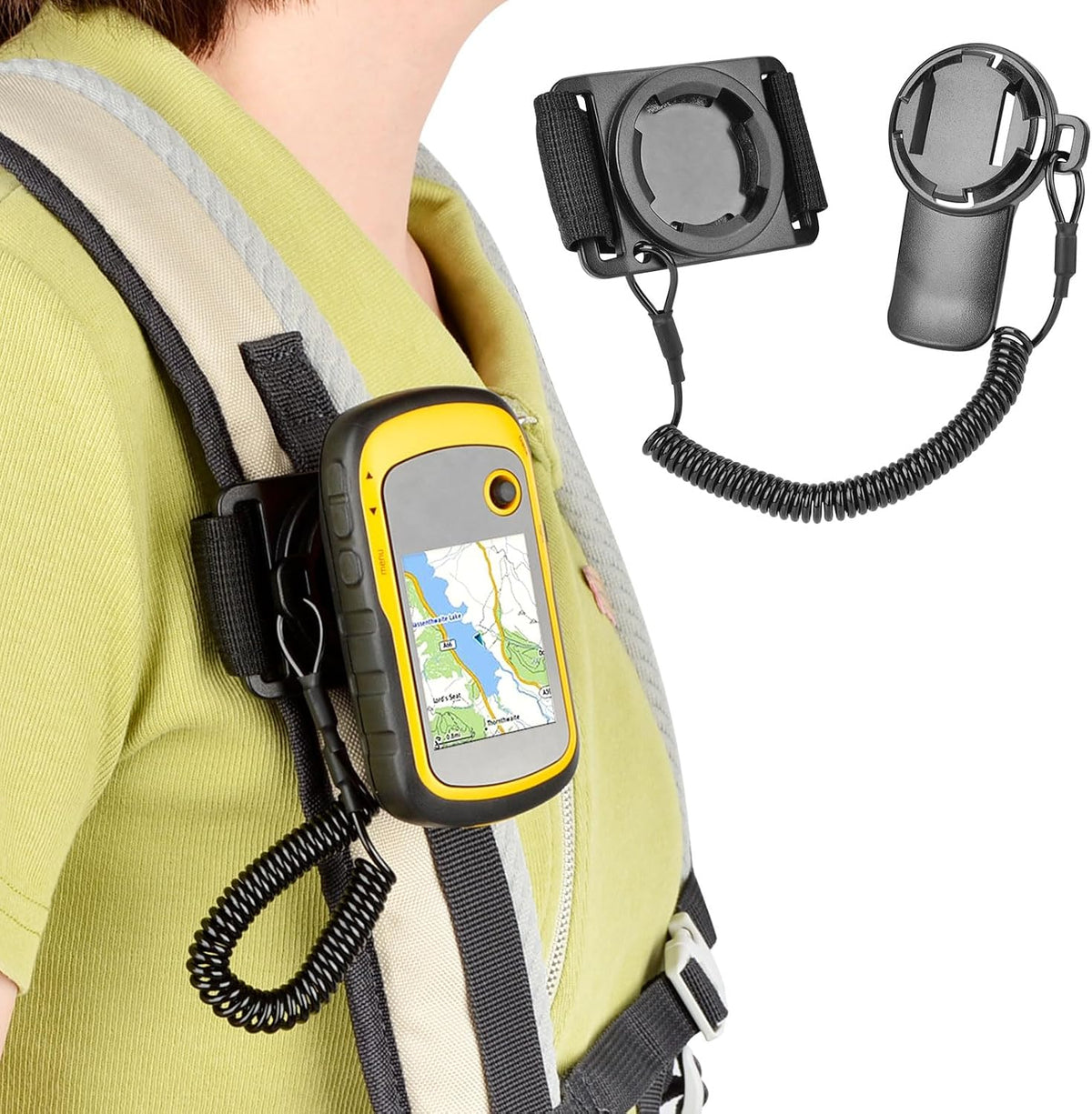 Generturbo Backpack Tether for Garmin Handheld GPS Mount Accessories, Compatible with Garmin eTrex, Rino, Oregon, Alpha