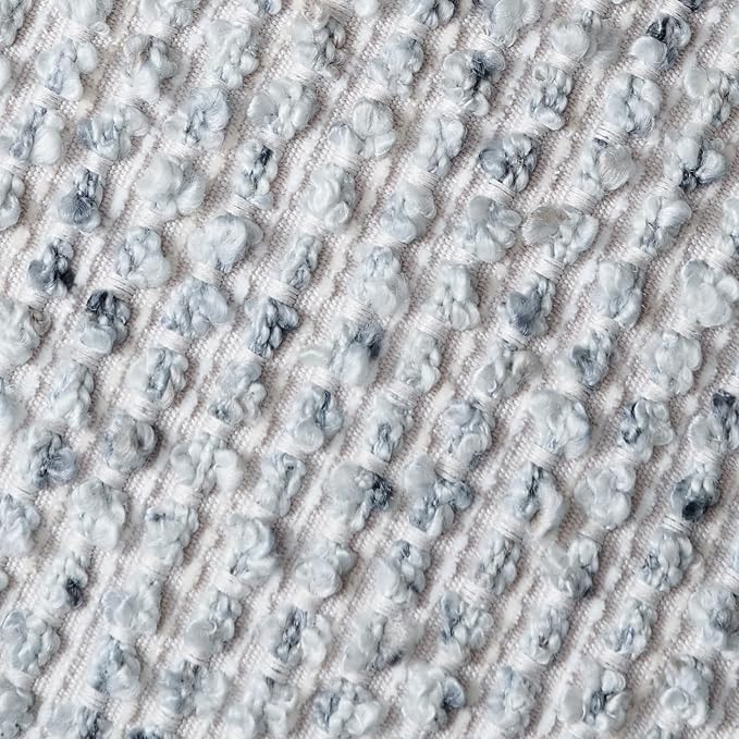 14x36 Blue Decorative Body Pillow Cover for Bed Textured Boucle Striped Chic Morden Boho Accent Farmhouse Rectangular Long Lumbar Throw Pillow Case for Bedroom Living Room Home Decor Couch Sofa