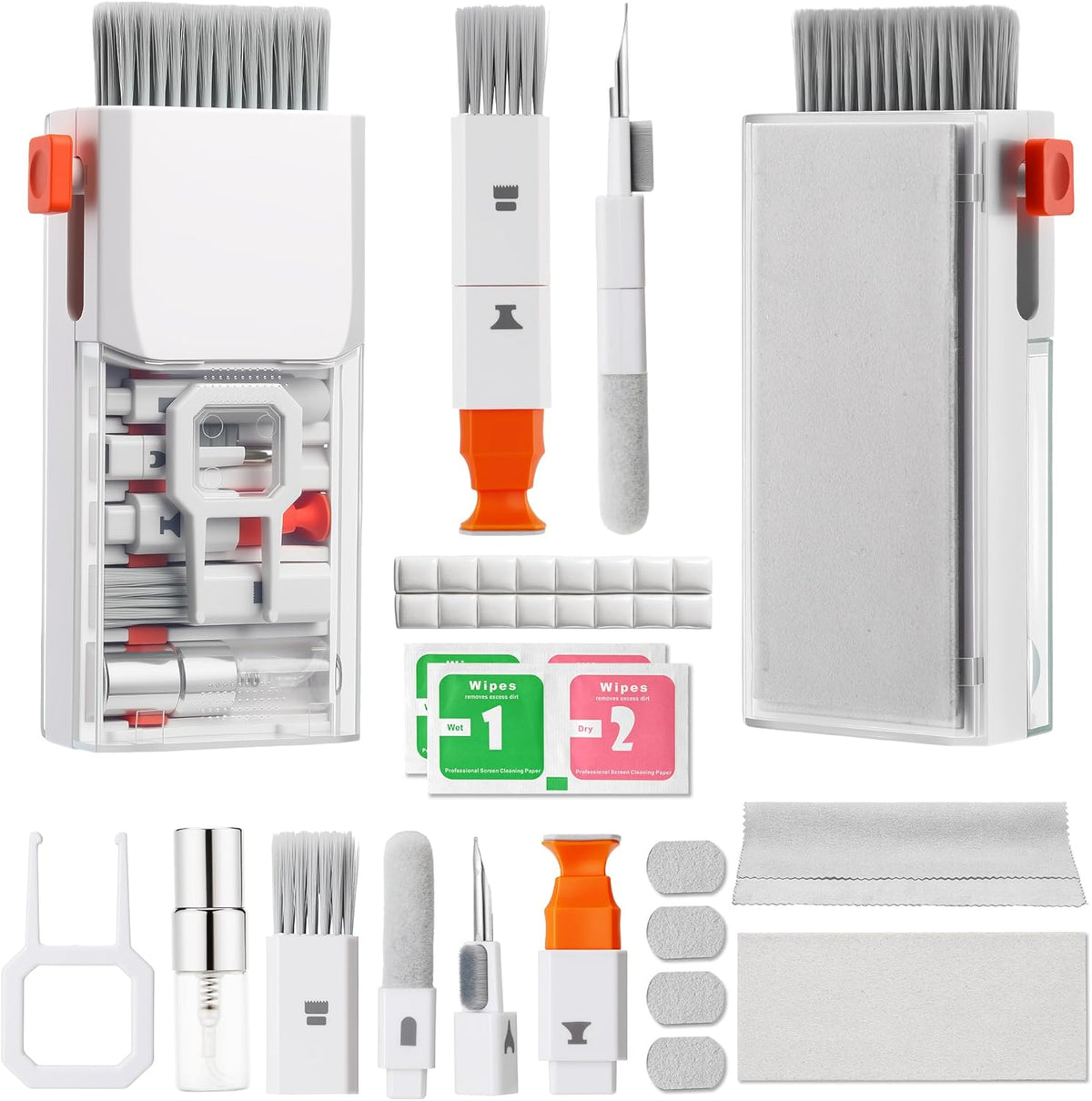 GintaXen 13-in-1 Set Upgraded Keyboard Cleaning Kit, Electronics Cleaner Tool with Dust Cleaning Putty, Microfiber