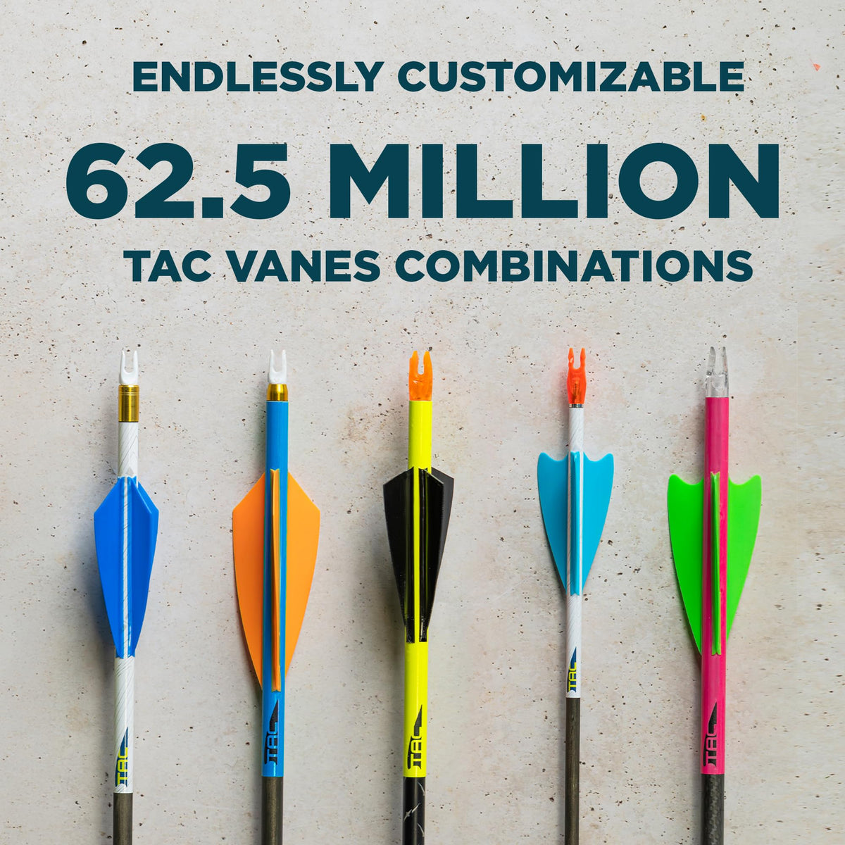 TAC Vanes Driver Arrow Vanes | Archery Fletching for Compound & Crossbow | Durable, Lightweight, High Accuracy, Red 100 Pack