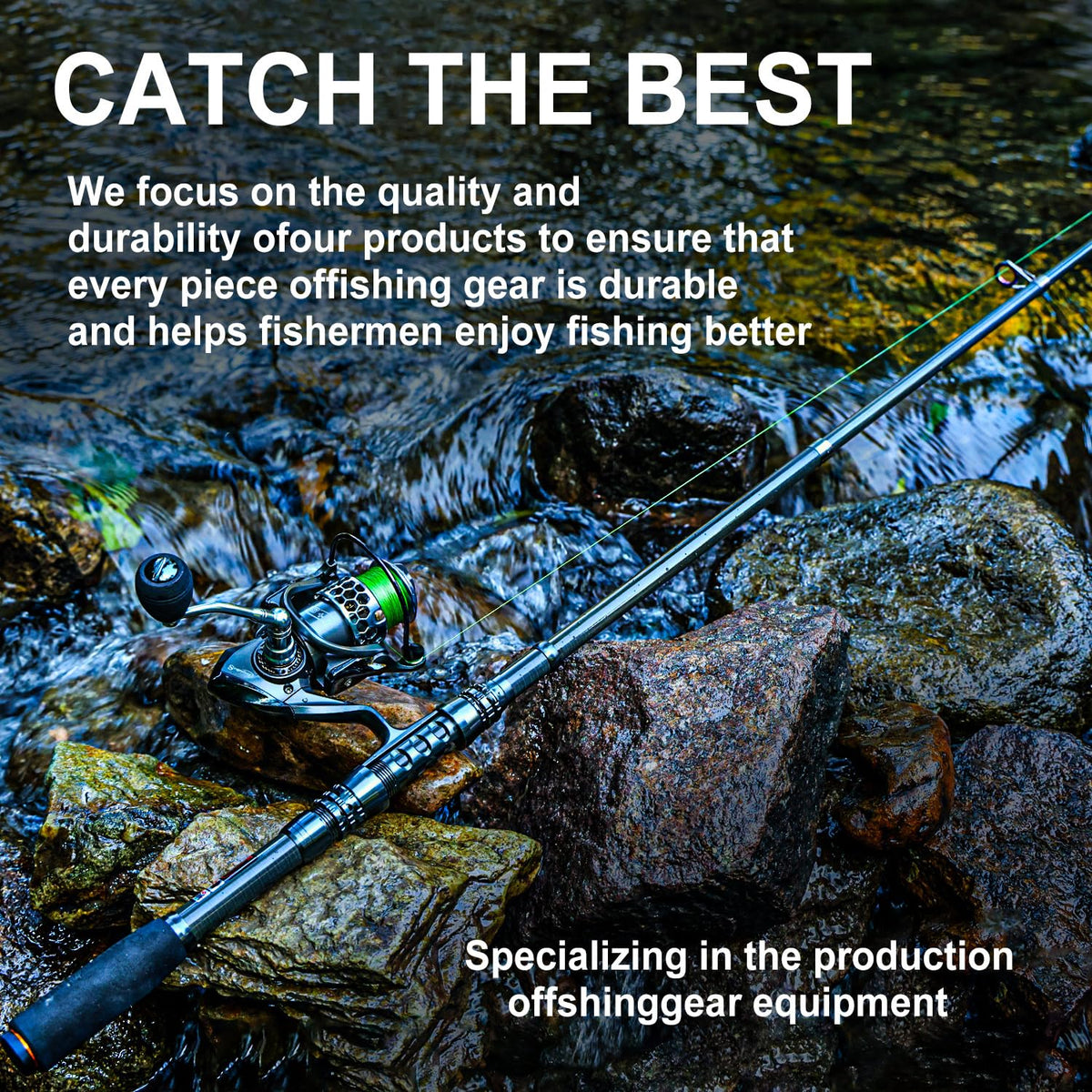 Sougayilang Fishing Rod Combos with Telescopic Fishing Pole Spinning Reels Fishing Carrier Bag for Travel Saltwater Freshwater Fishing