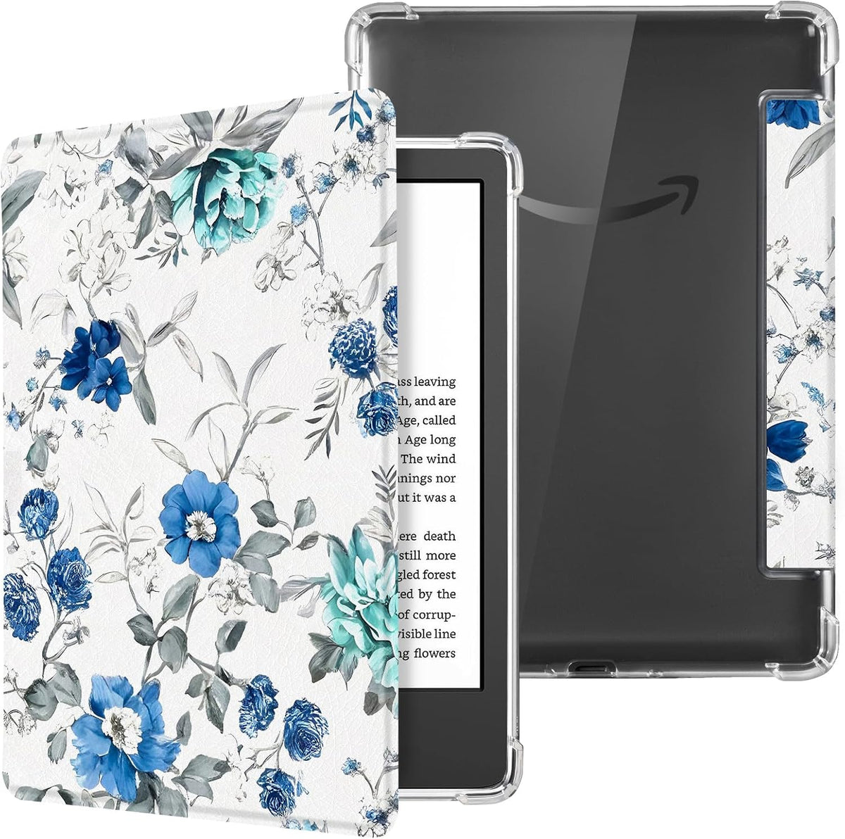 CoBak 6 Inch Case for e-Reader, Ultra Clear Soft Flexible TPU Back Cover Light Shell, with Auto Wake/Sleep, not