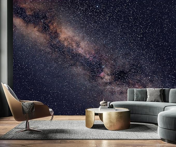 AFZEVEB-Galaxy Stars Wallpaper Wall murals for Ceiling 114"x74"(Not Peel and Stick)
