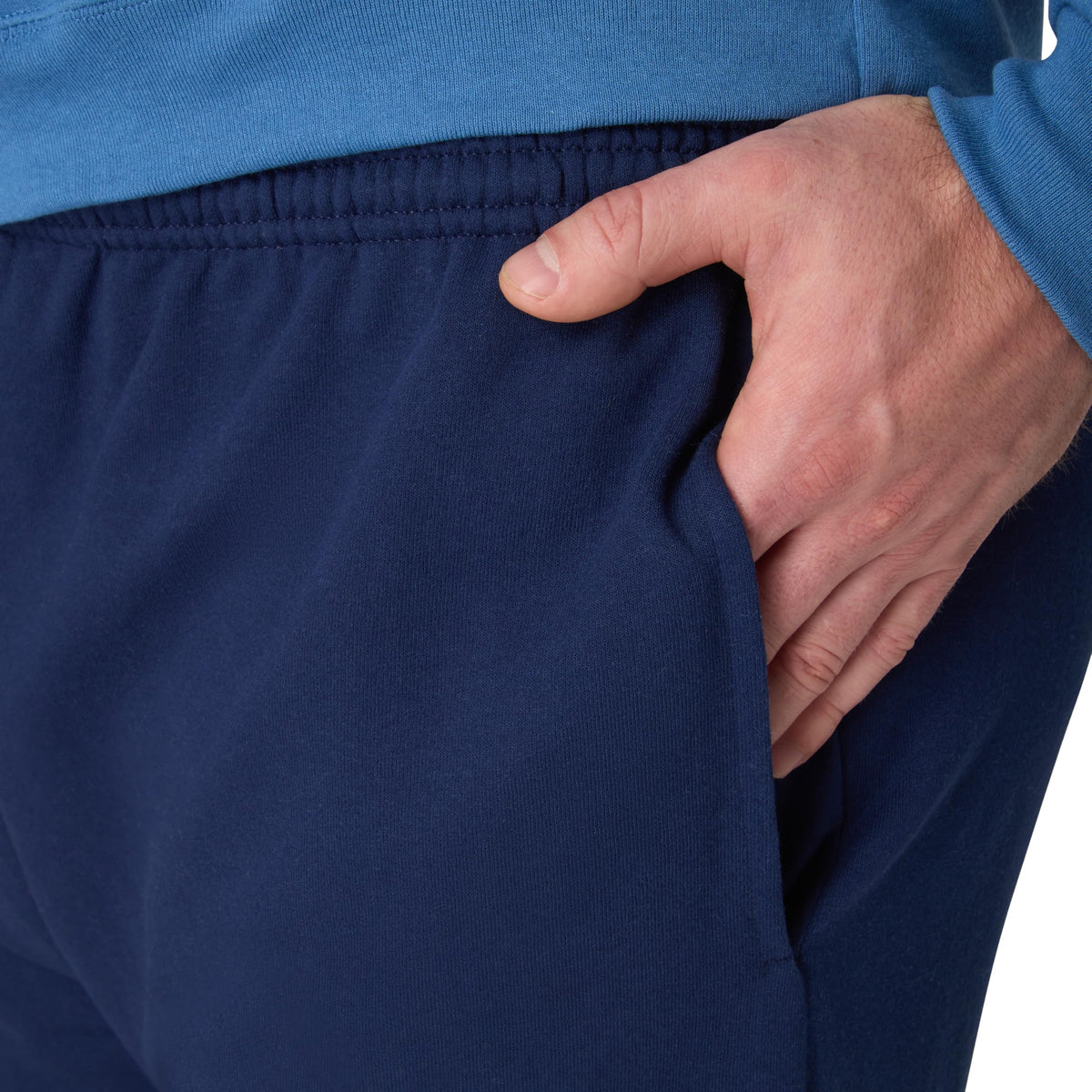 Hanes Men's EcoSmart Open Leg Pant with Pockets, Navy, L