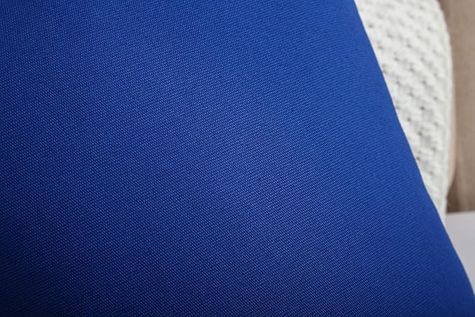 TangDepot Handmade Decorative Solid 100% Cotton Canvas Throw Pillow Covers/Cushion Covers, 45 Colors Available - (18" x18" , Royal Blue, 2 Count (Pack of 1))