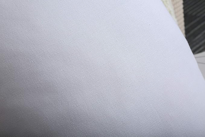 TangDepot Set of 2 Handmade Decorative Solid 100% Cotton Canvas Throw Pillow Covers/Cushion Covers, 45 Colors Available - (18"x18" 2 Pieces, White)