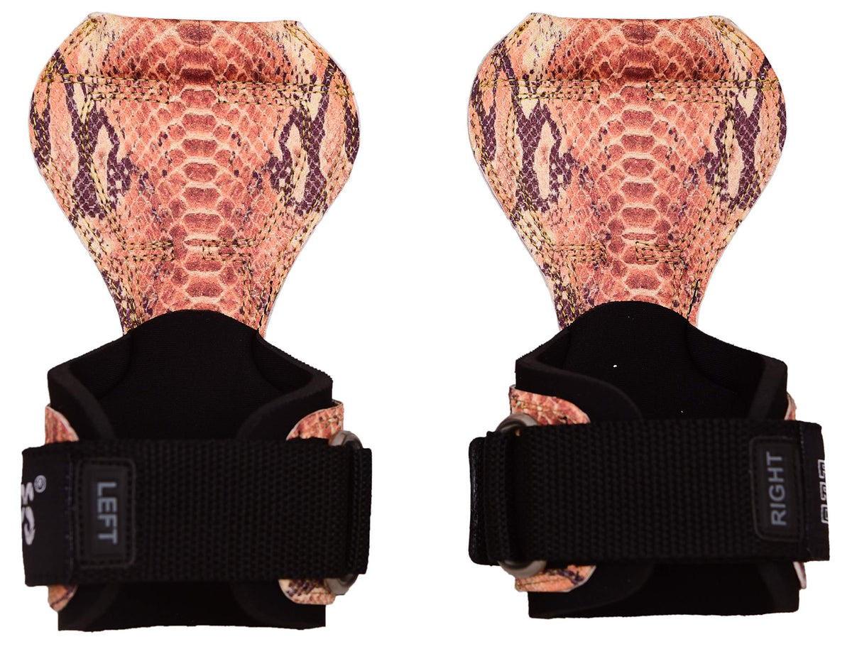 Cobra Grips Weight Lifting Gloves with Adjustable Neoprene Padded Wrist Wraps - Heavy Duty Alternative to Power Lifting Hooks for Deadlifts (PRO G5 Model)