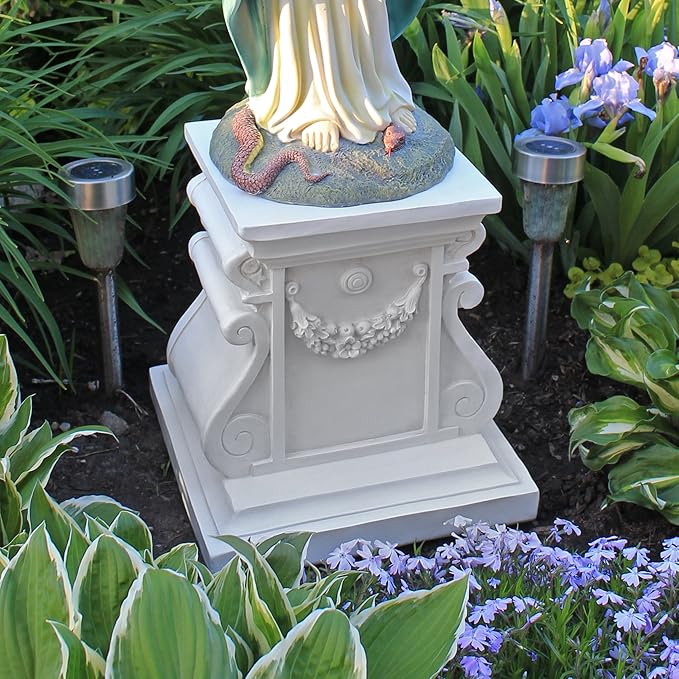 Design Toscano NG314105 Statuary Garden Base Riser, Medium, Classic Plinth