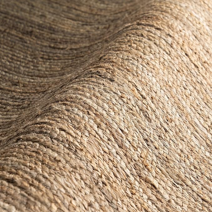 nuLOOM 12x15 Rigo Jute Hand Woven Area Rug, Natural, Solid Farmhouse Design, Natural Fiber, For Bedroom, Living Room, Dining Room, Hallway, Office, Kitchen, Entryway