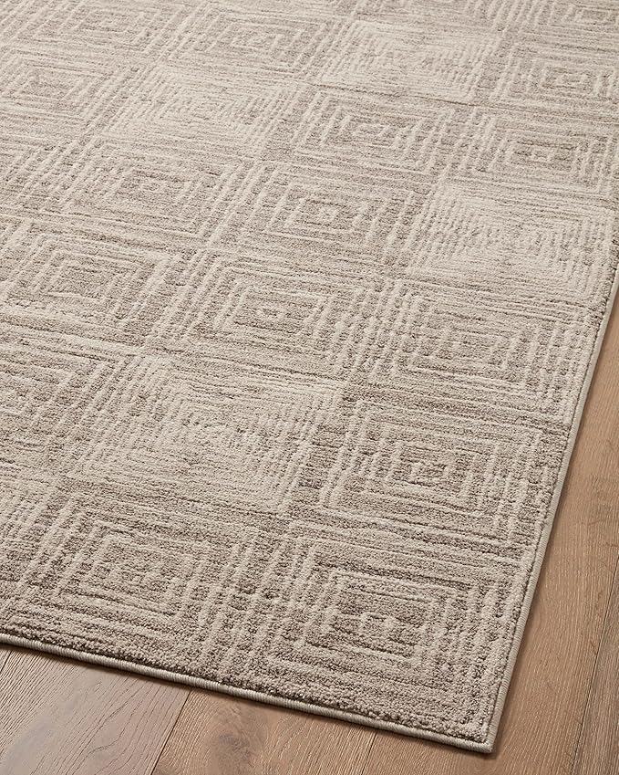 Loloi Darby Collection DAR-05 Beige/Grey 6'-7" x 9'-3" Area Rug