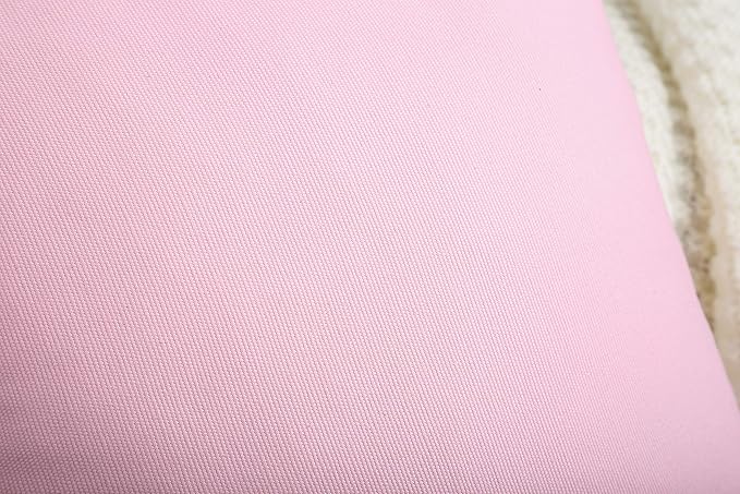 TangDepot Handmade Decorative Solid 100% Cotton Canvas Throw Pillow Covers/Pillow Shams, (12"x12", Salmon Pink)