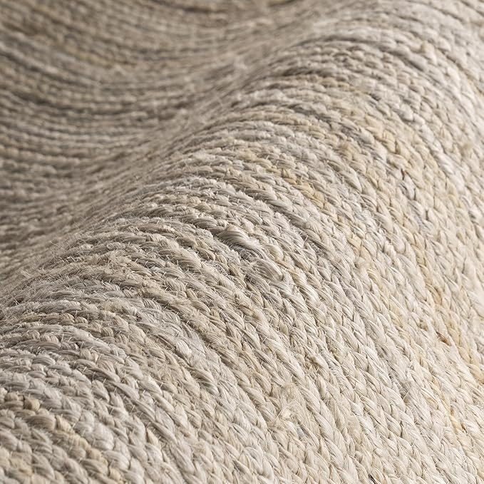 nuLOOM 2x14 Rigo Jute Hand Woven Area Rug, Off White, Solid Farmhouse Design, Natural Fiber, For Bedroom, Living Room, Dining Room, Hallway, Office, Kitchen, Entryway