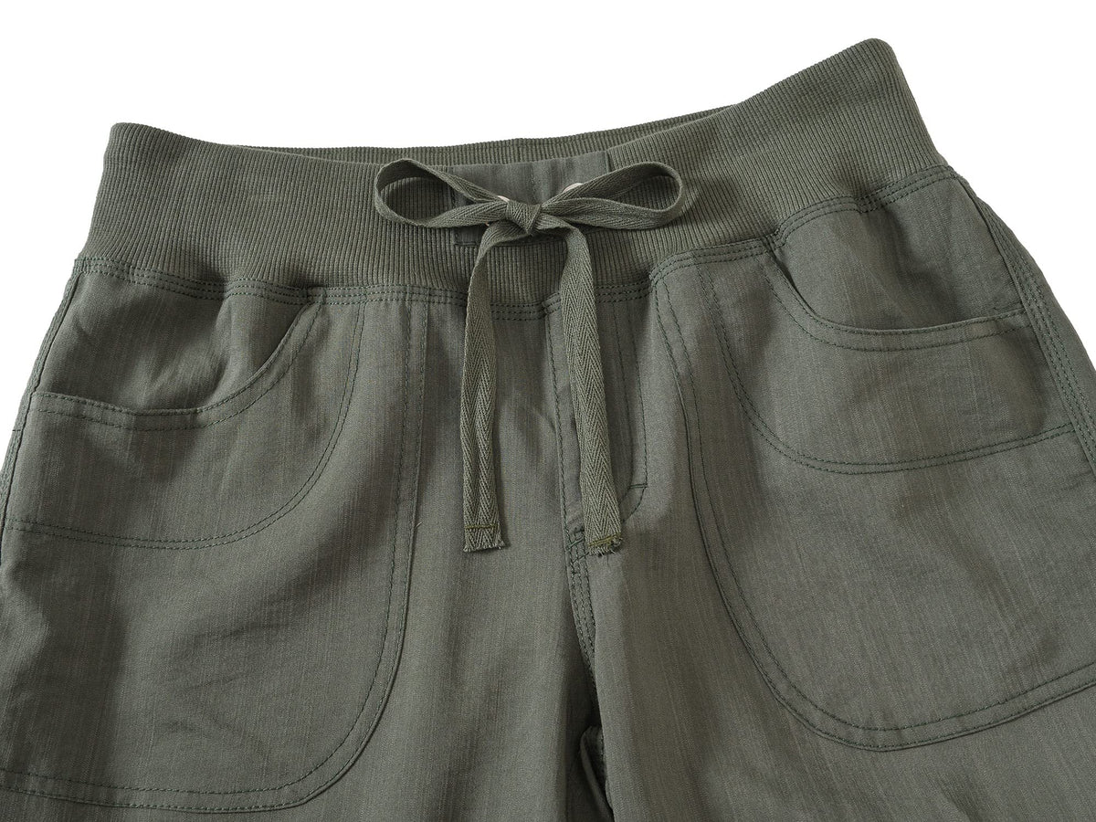 MoFiz Women's Capris Cargo Hiking Pants Lightweight Quick Dry Running Athletic Outdoor Summer Shorts for Women Button Pockets Ginger XS